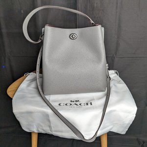 Coach Charlie Bucket Crossbody Bag in Pewter / Grey